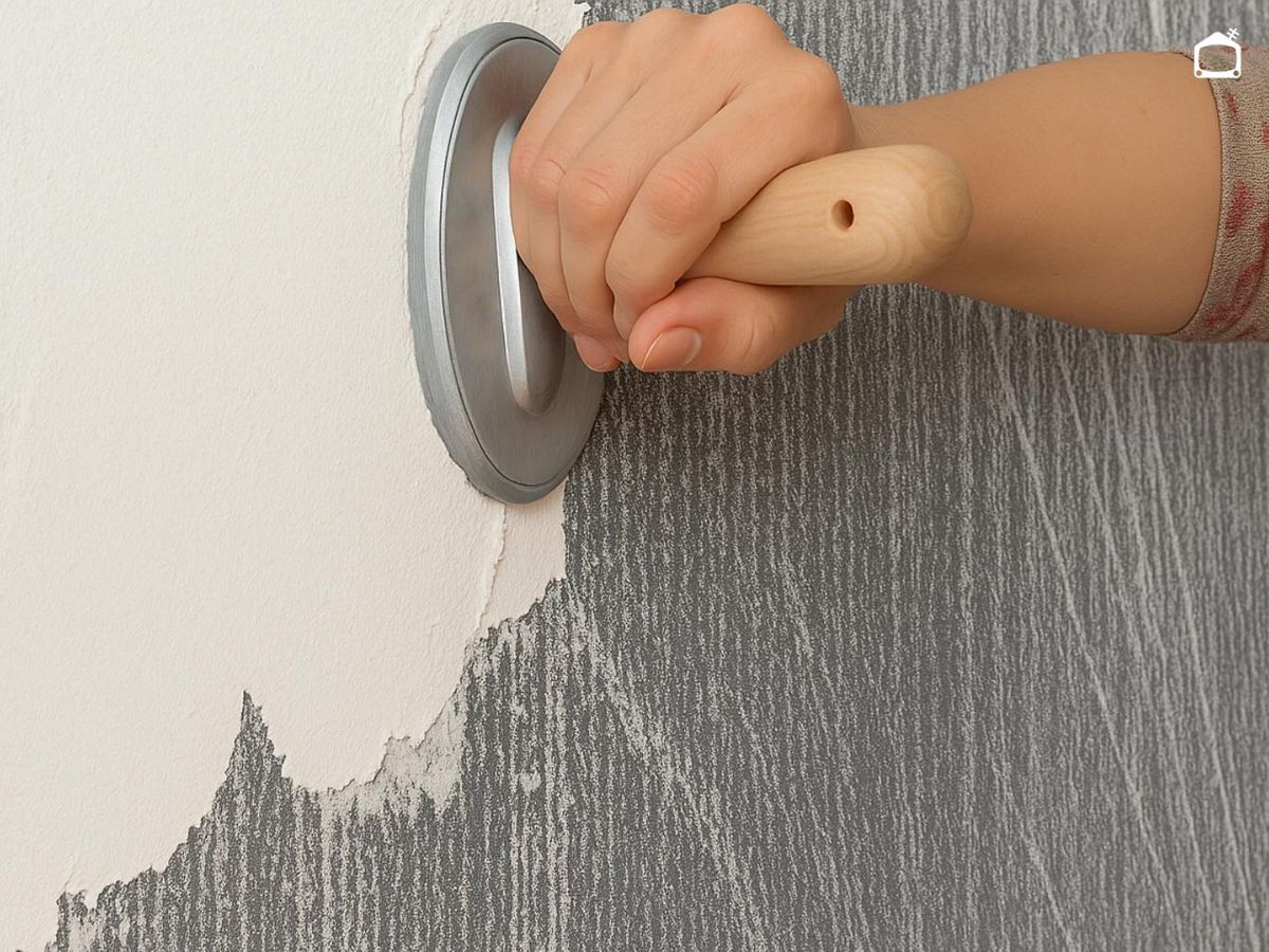 Quitar el gotelé al temple con cazoleta.