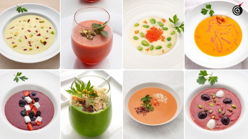 Las cremas frías y las sopas frías son uno de los grandes clásicos del verano