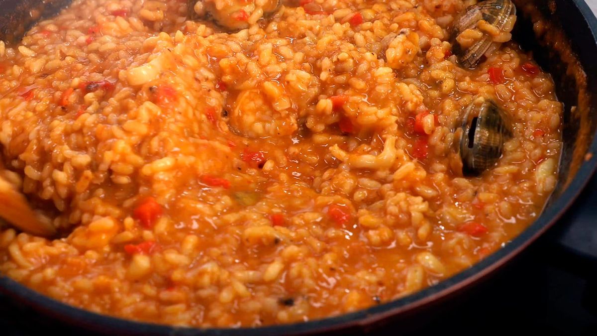 Receta de arroz caldoso marinero  paso 5
