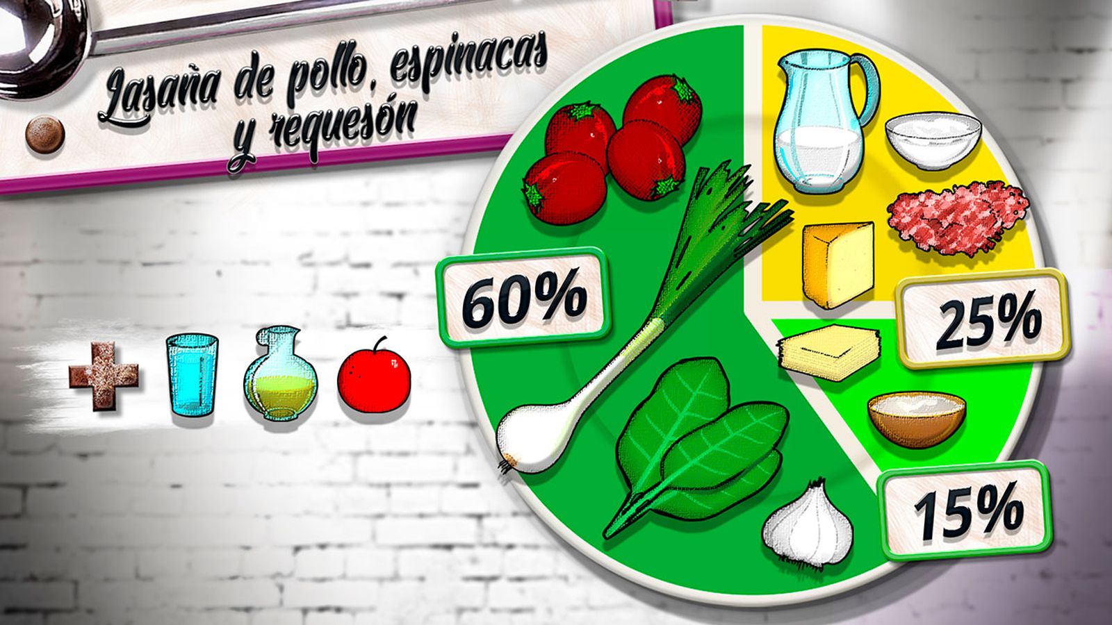 lasana pollo plato