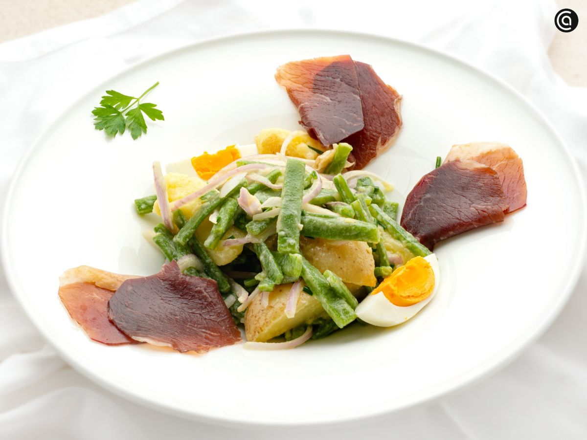 Ensalada de judías verdes con patata nueva