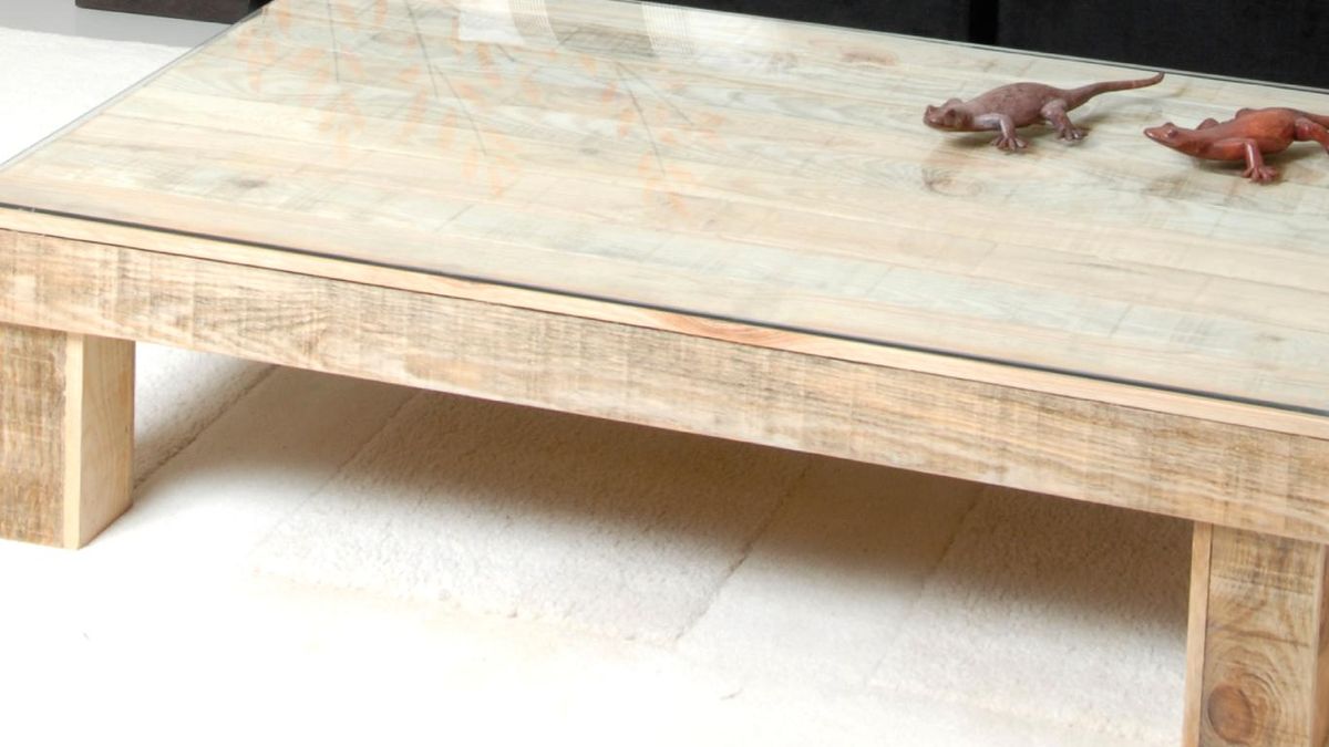 Mesa de centro hecha con palets