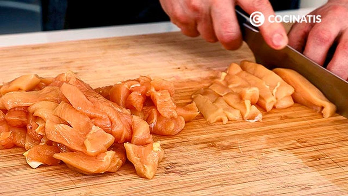 Receta de fajitas de pollo y guacamole  paso 1