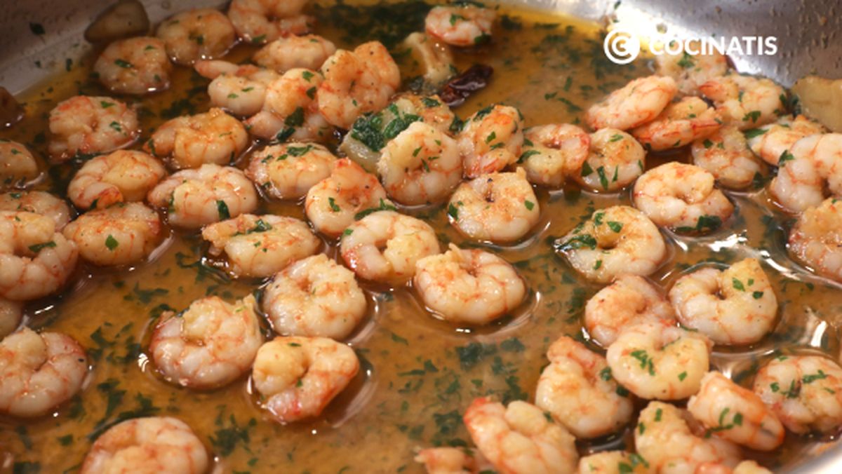 Receta de gambas al pil pil  paso 4