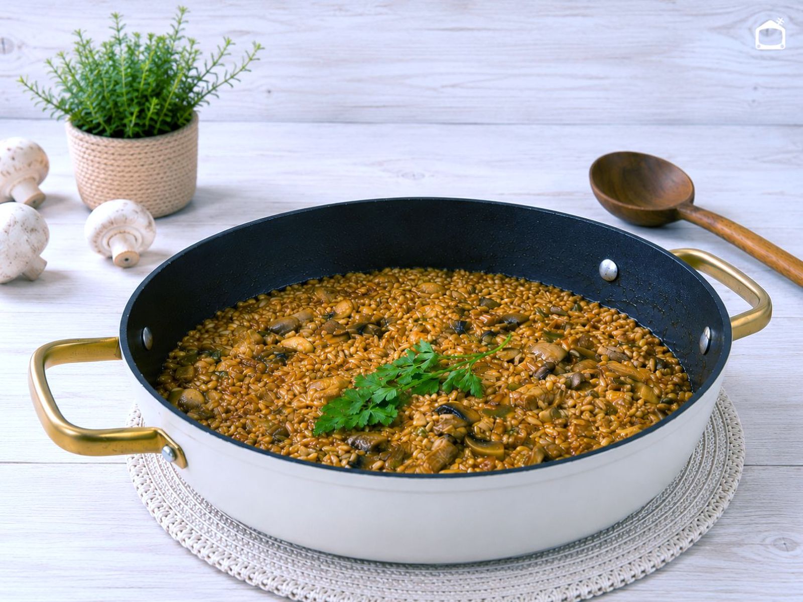 Arroz meloso con pollo