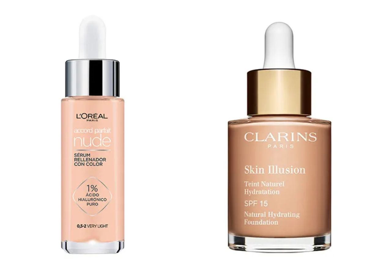 Bases de maquillaje de L'Oréal Paris y Clarins
