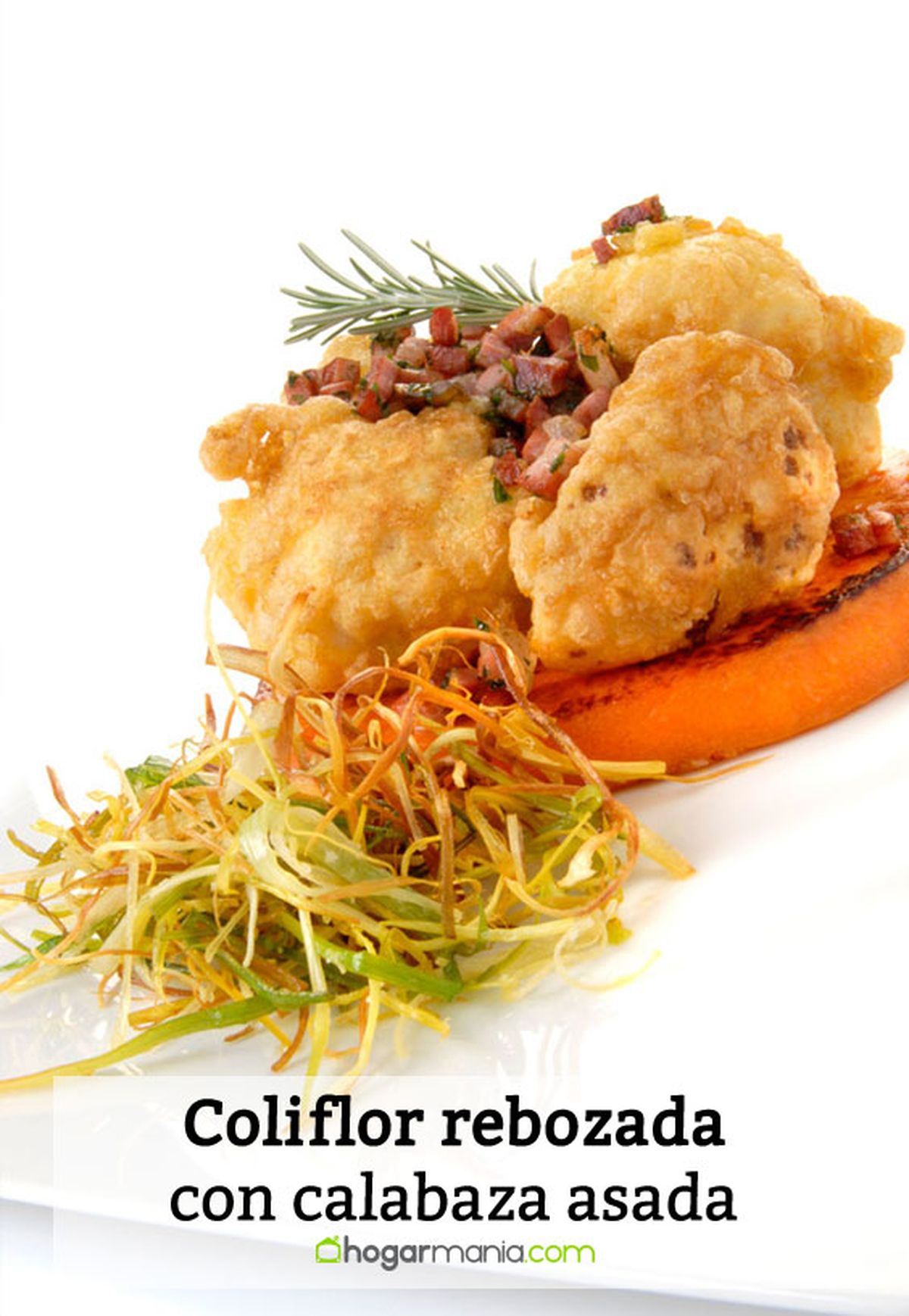 coliflor rebozada calabaza asada pin