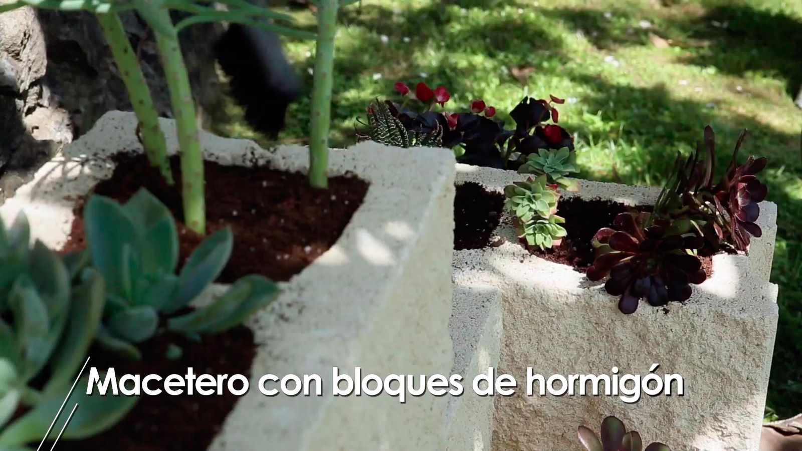 Cómo hacer un macetero con bloques de hormigón paso 7 Cómo hacer un macetero con bloques de hormigón paso 7