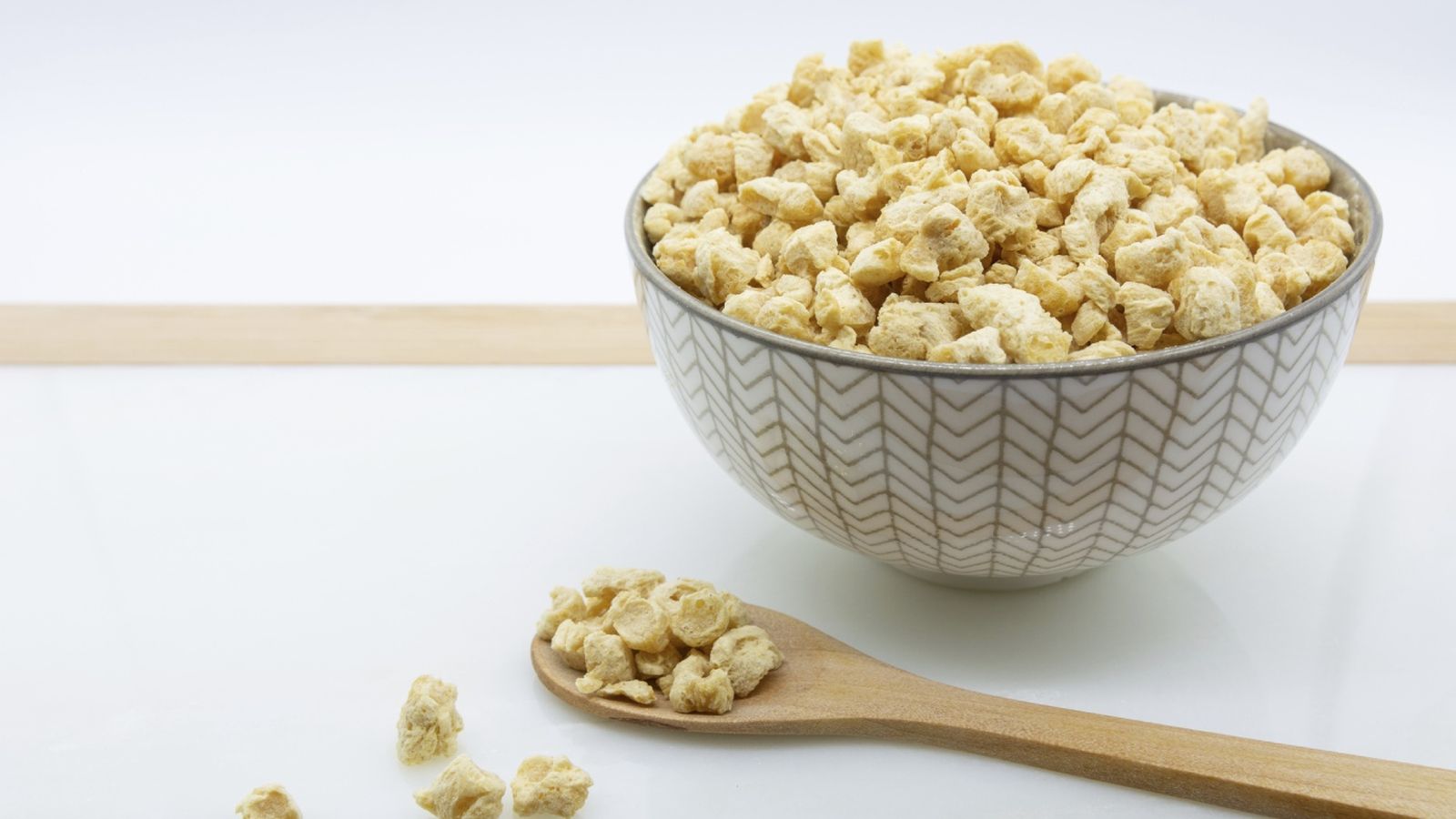 La soja texturizada es una gran fuente de proteína vegetal