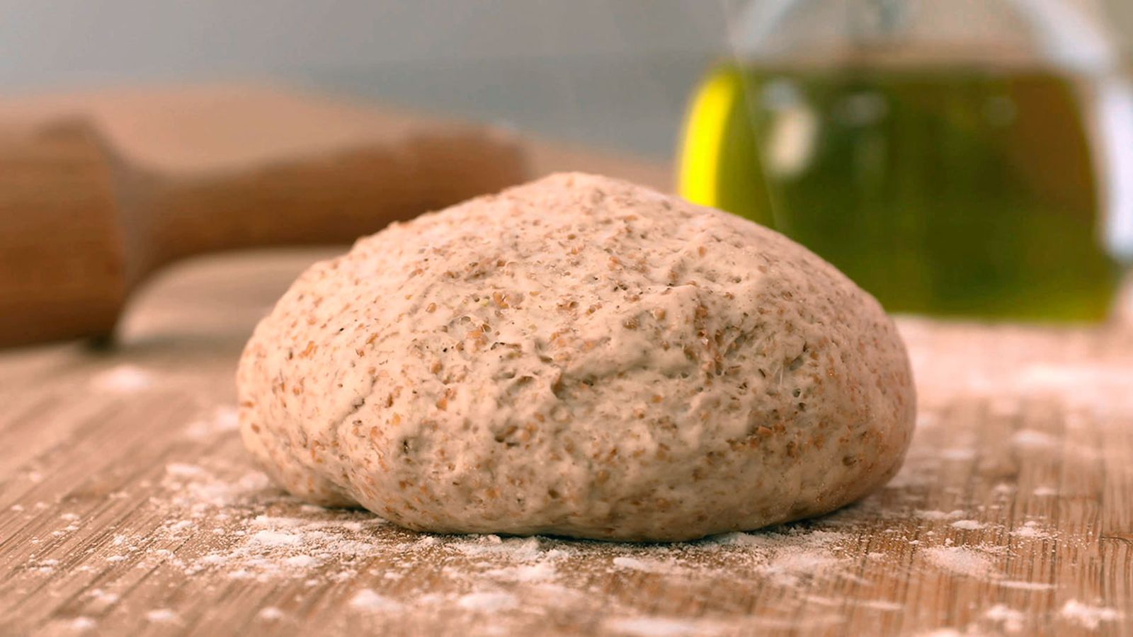 Masa lista para tus pizzas y panes Receta de masa de pizza integral paso 5