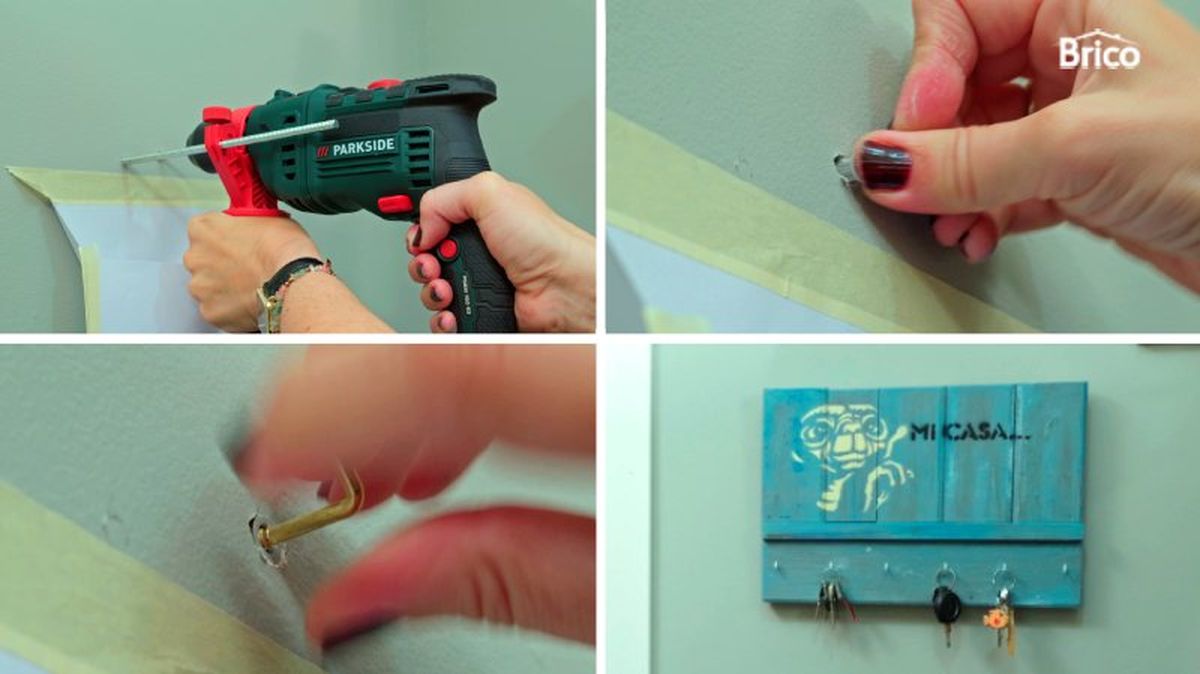 Colgar el colgador de llaves