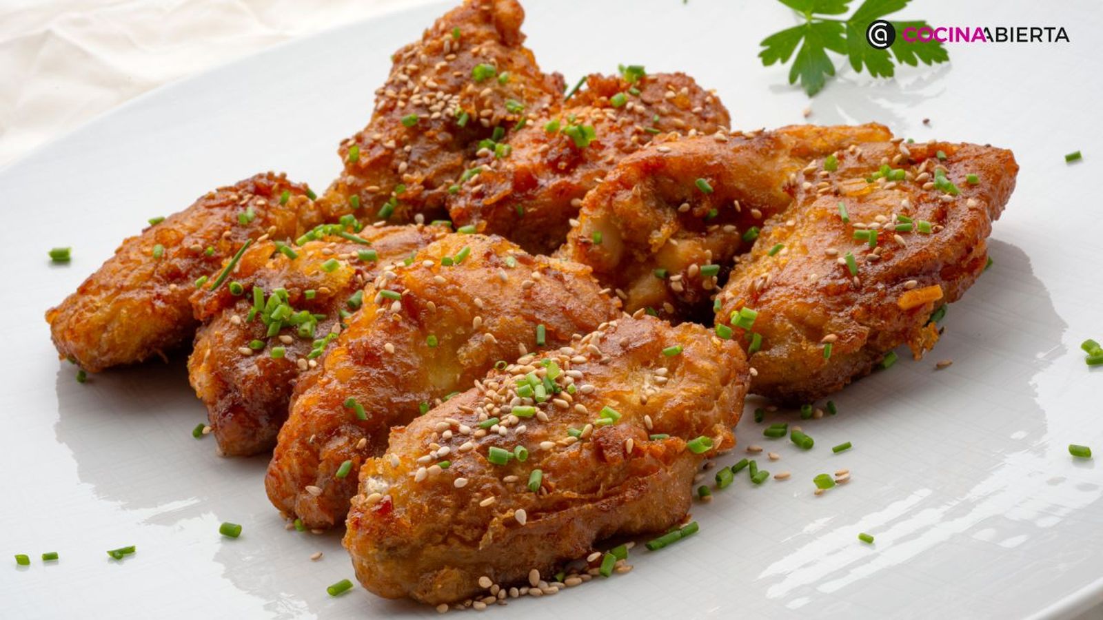 Receta de alitas de pollo con salsa coreana picante