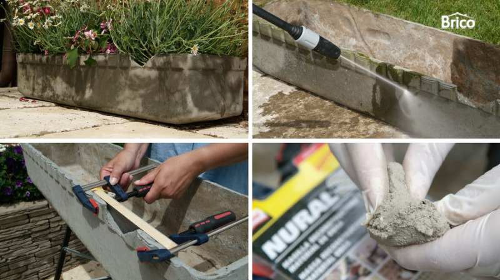 Restaurar una jardinera rota Restaurar una jardinera rota
