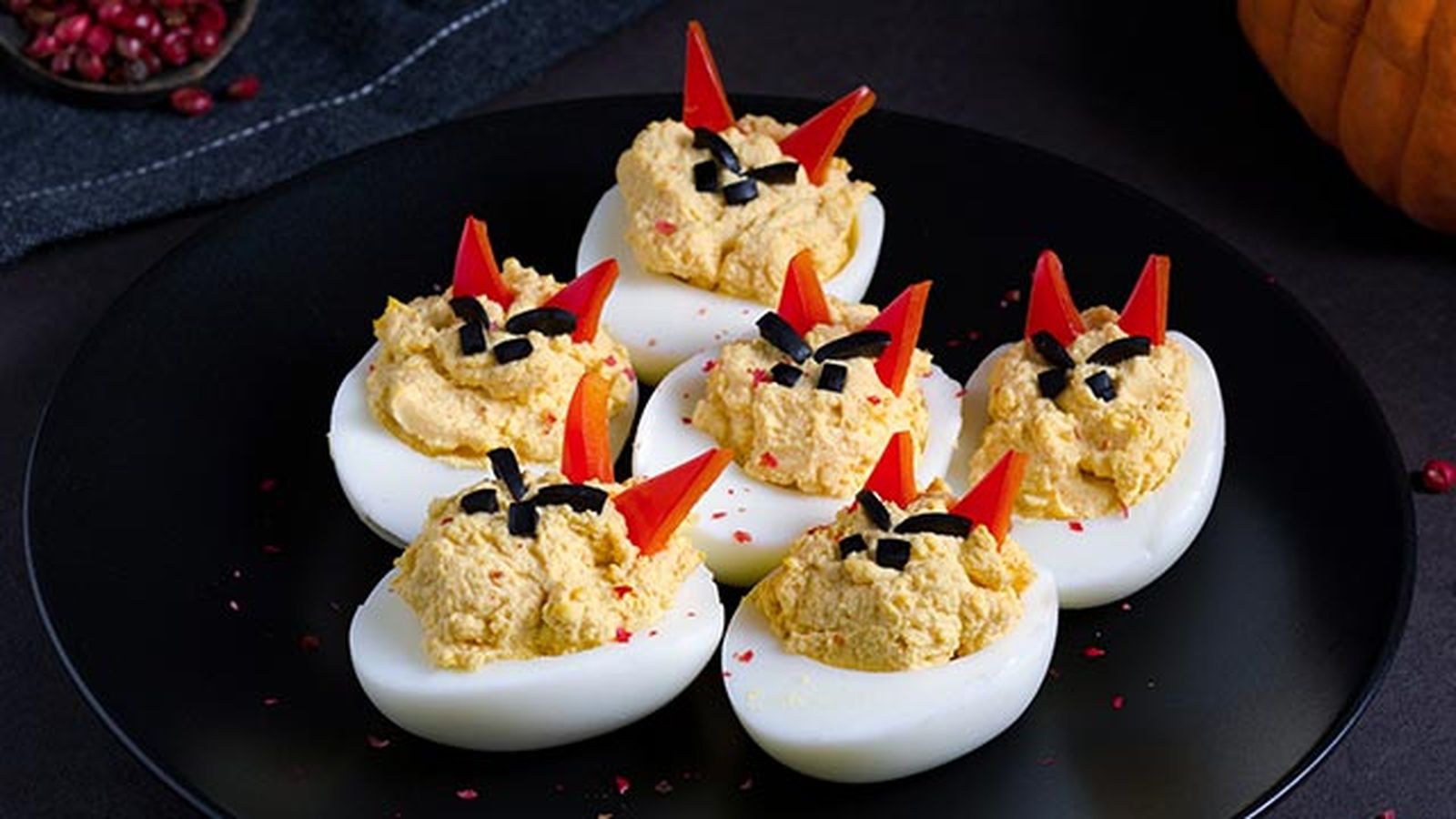 comidas halloween huevos rellenos diablo comidas halloween huevos rellenos diablo