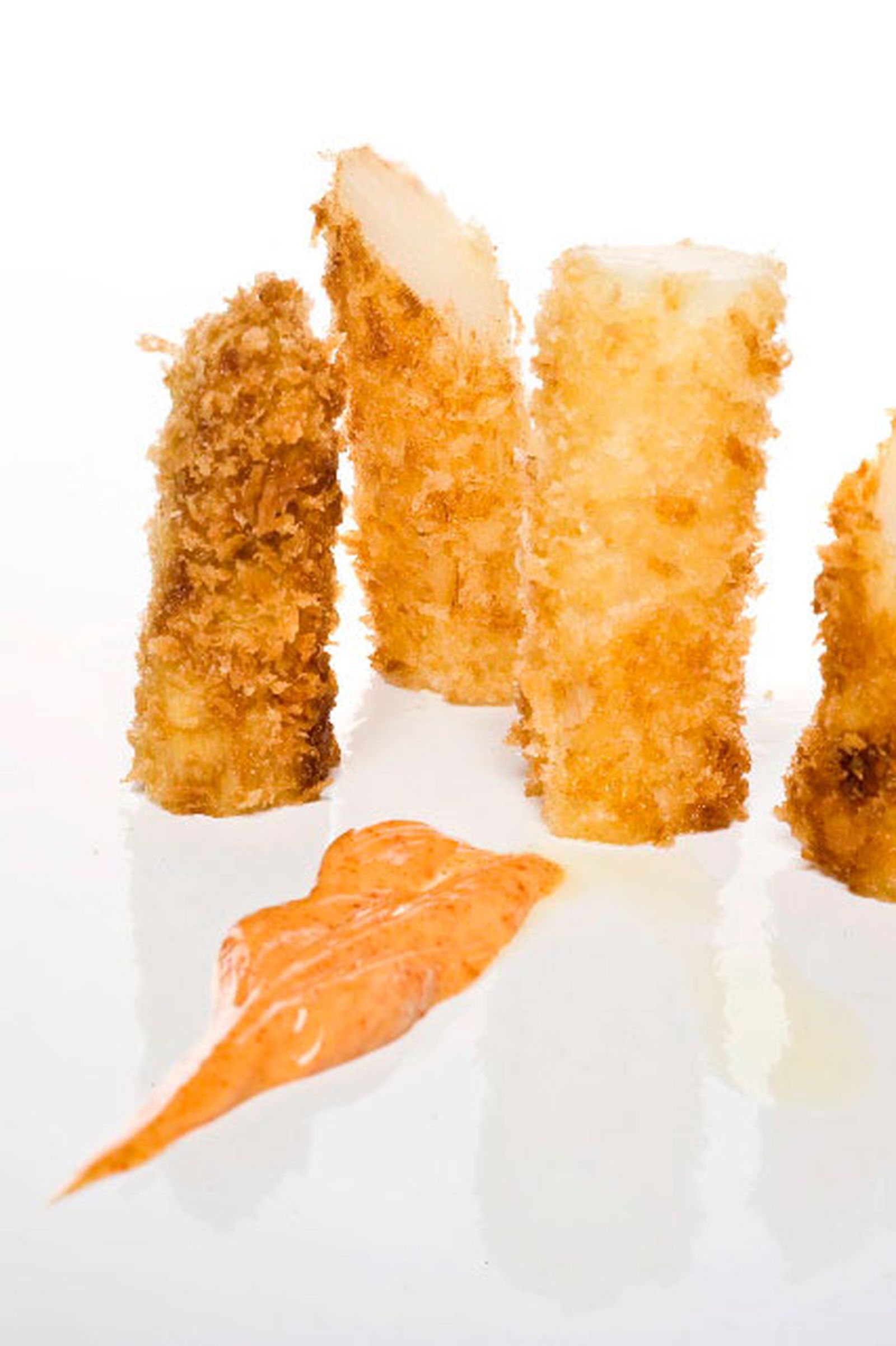 Espárragos fritos