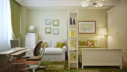 No hacen falta grandes obras para dividir el dormitorio