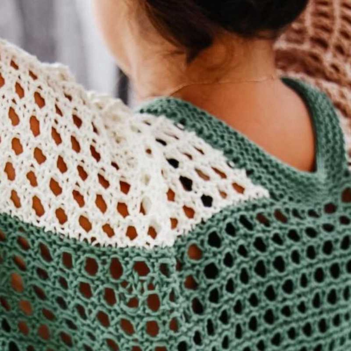 Jersey de punto calado.