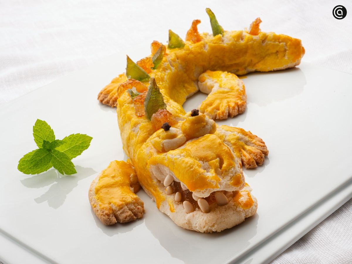 Cocodrilo de mazapán de Karlos Arguiñano, el dulce más divertido para la mesa de Navidad