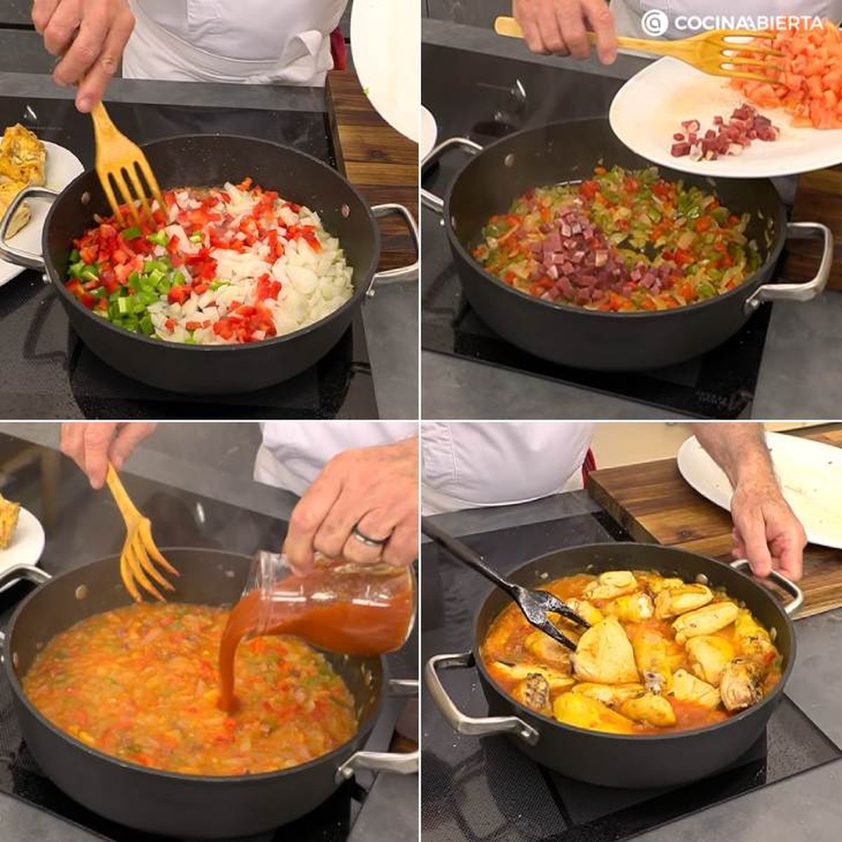 Paso a paso para hacer la receta tradicional de pollo al chilindrón