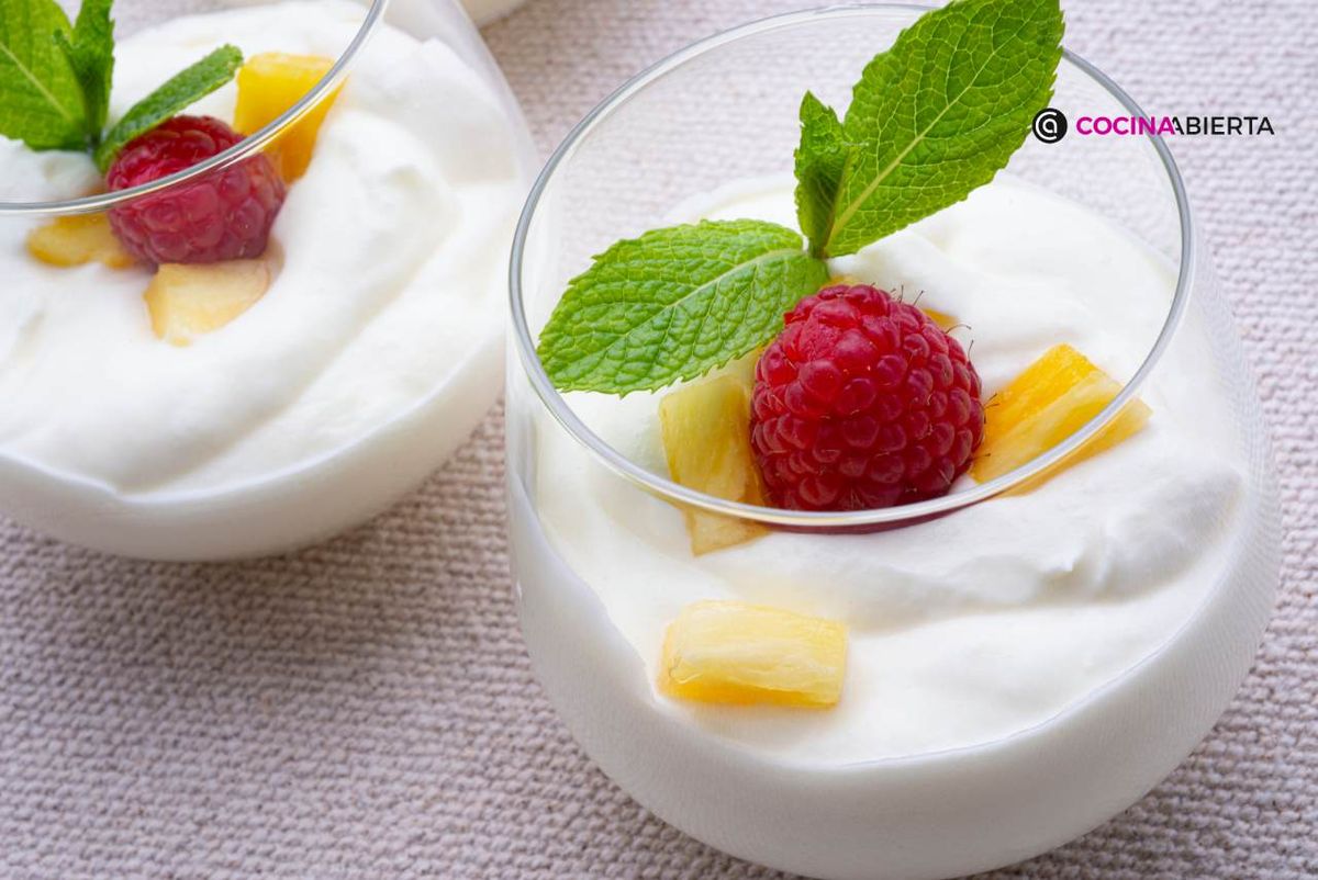 Un postre rápido, fresco y con sabor