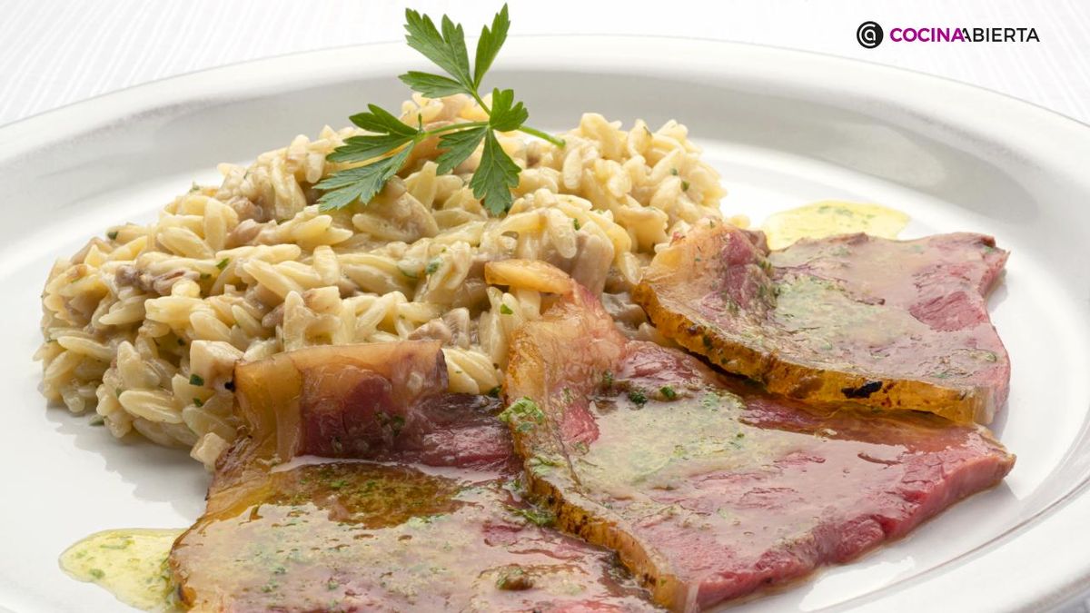 KARL7211 Falso risotto setas laminas roast beef