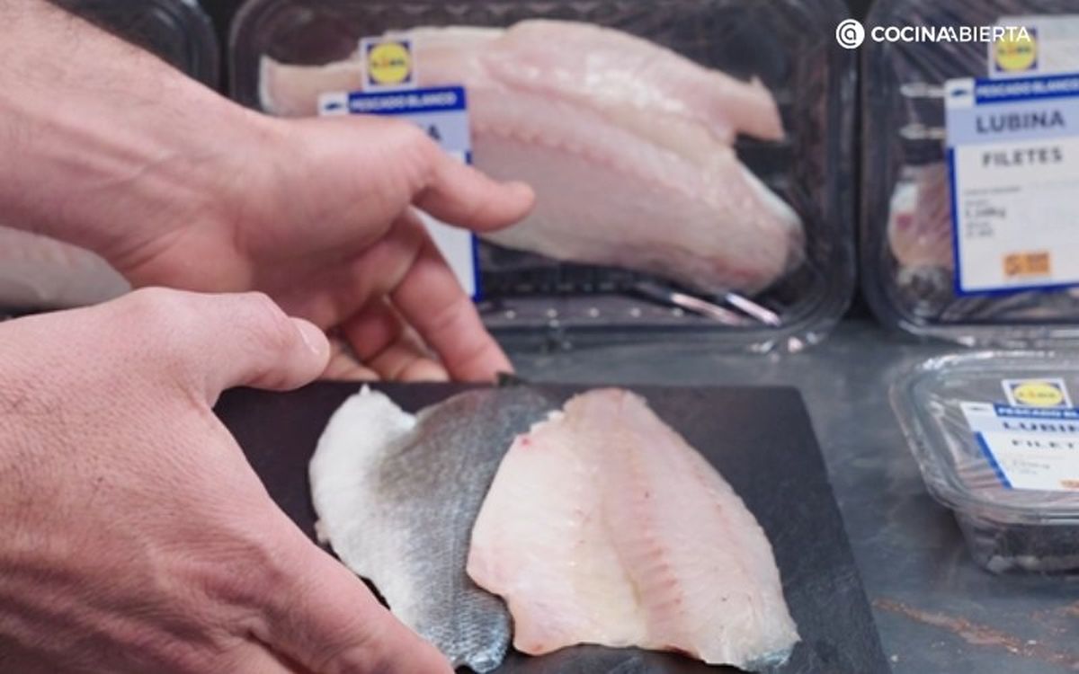 Lubina a la bilbaína - lubina de Lidl