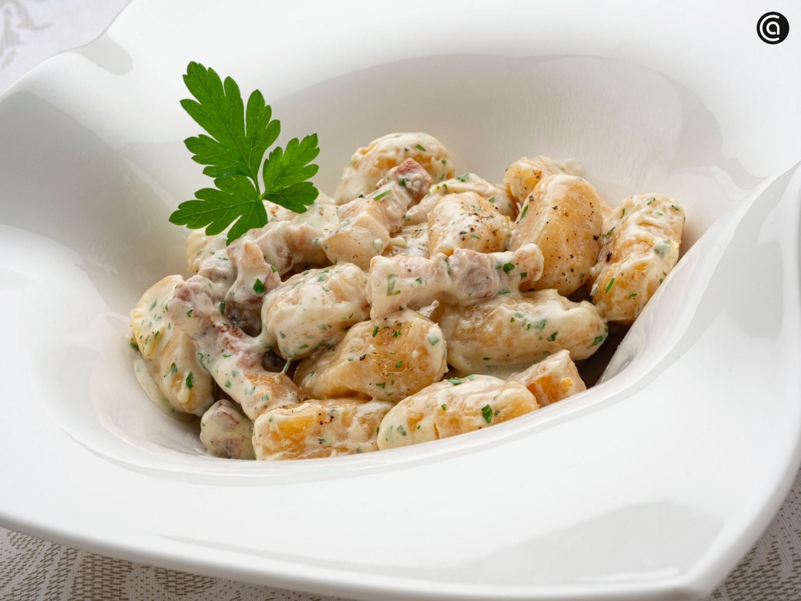 Ñoquis con salsa de queso azul, receta de Joseba Arguiñano