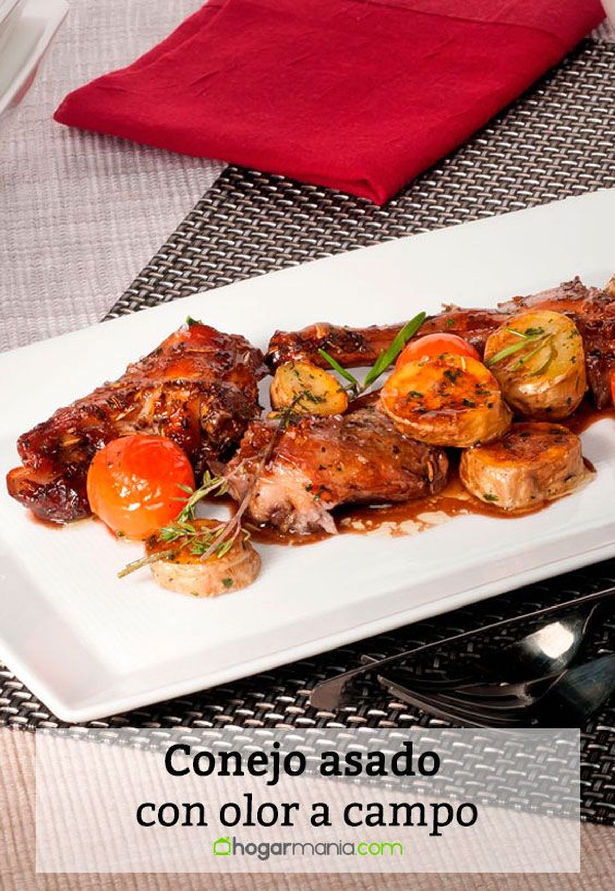 conejo asado olor campo pin
