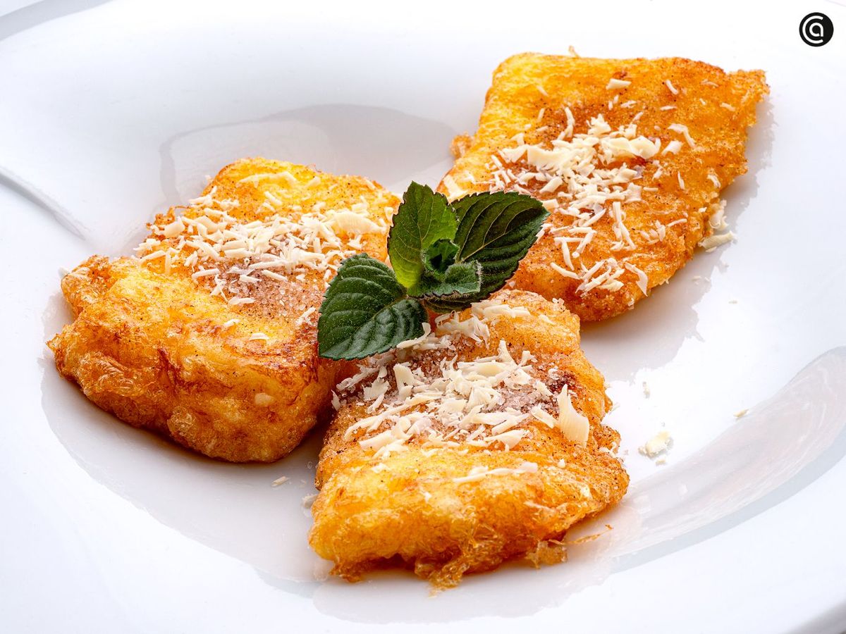 Leche frita de chocolate blanco, receta de Karlos Arguiñano