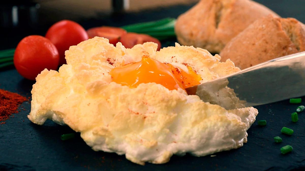 Receta de huevos nube (Cloud eggs)  paso 5