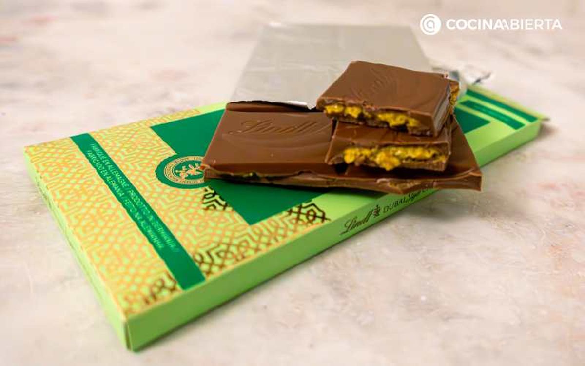 Chocolate de Dubái de Lindt