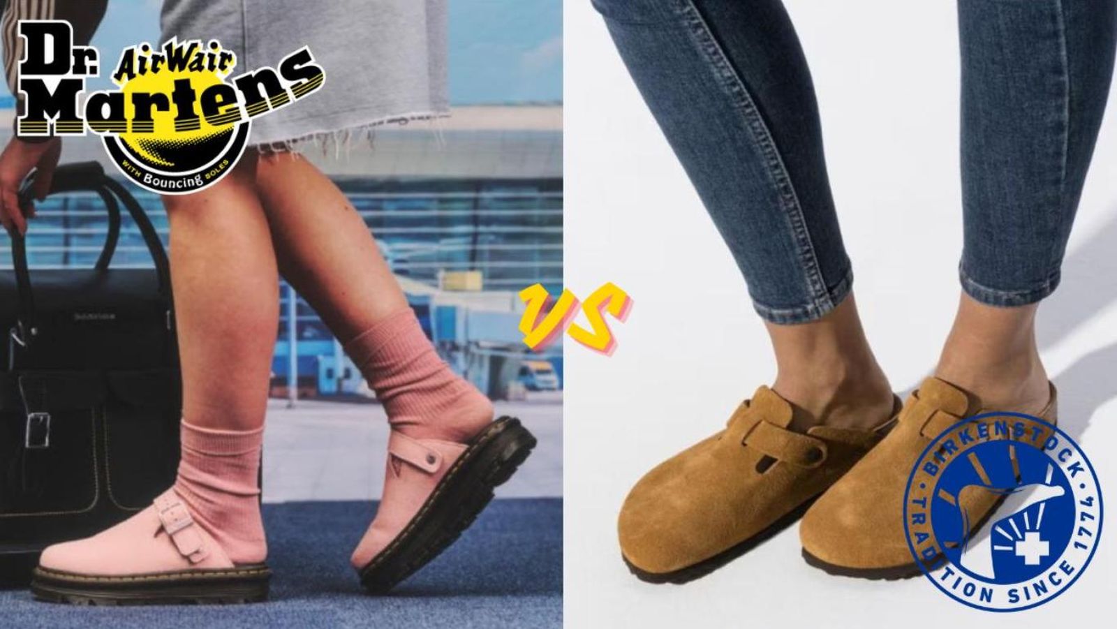 Zuecos de Dr.Martens vs zuecos de Birkenstock.