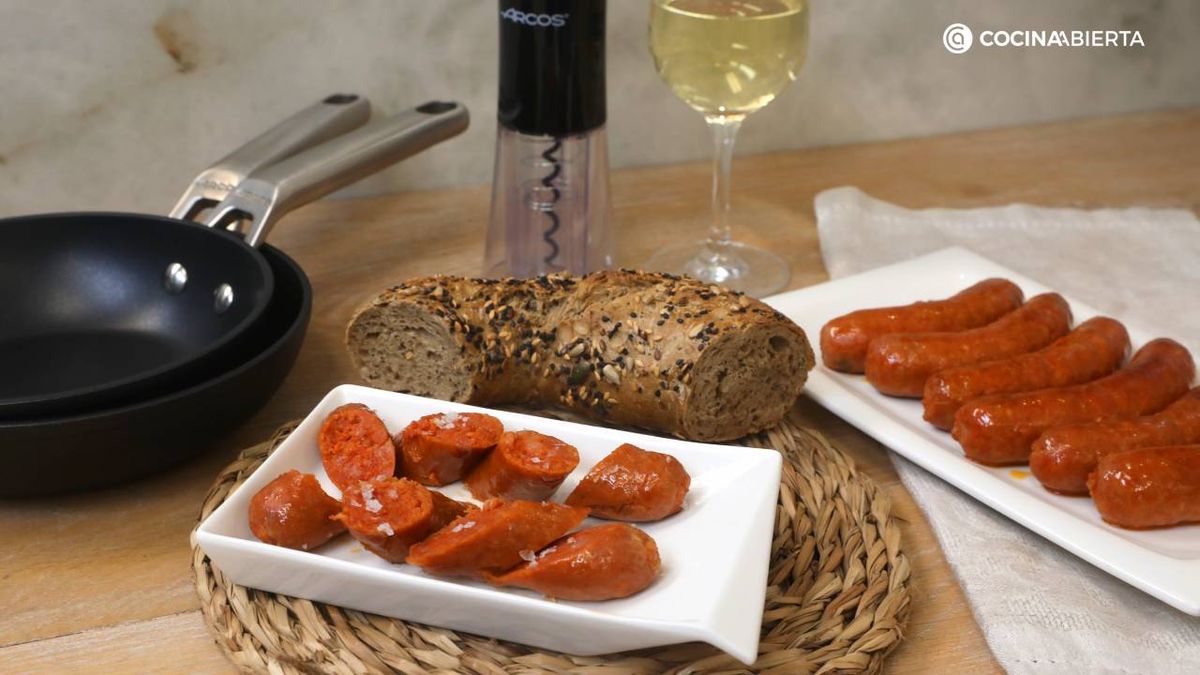 chorizo al vino blanco paso final