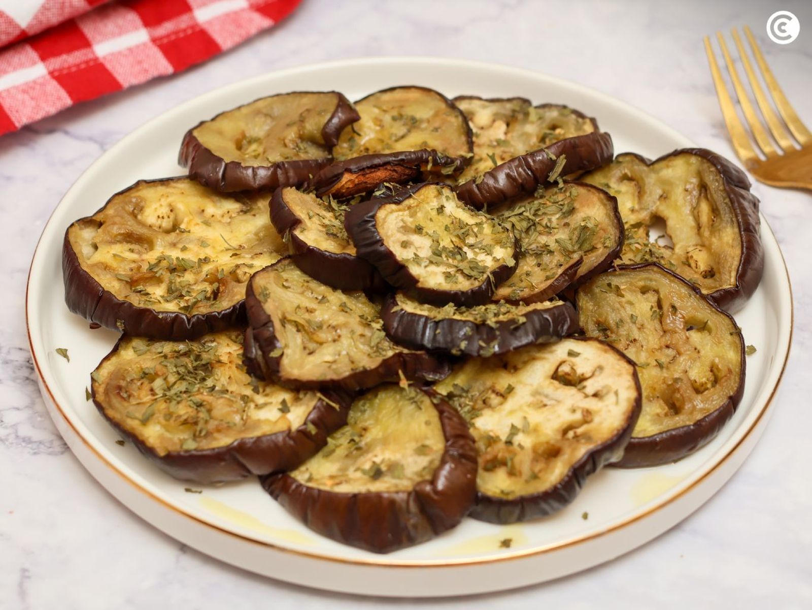 Berenjenas asadas al horno