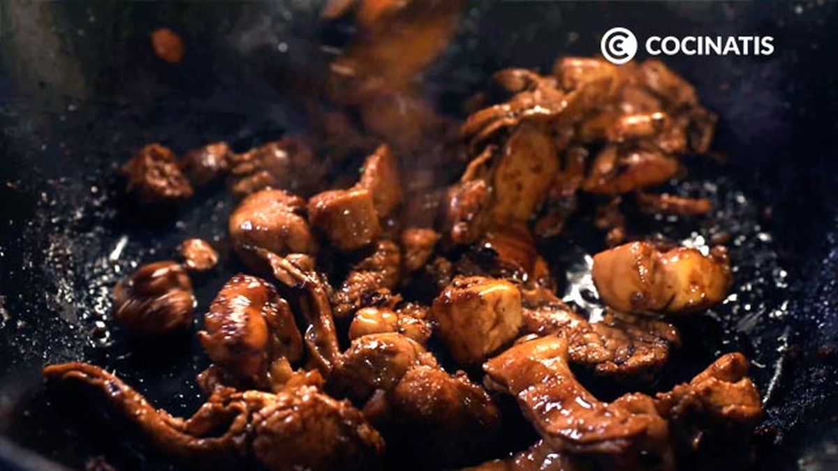 Receta de wok de carne de conejo y verduras  paso 5