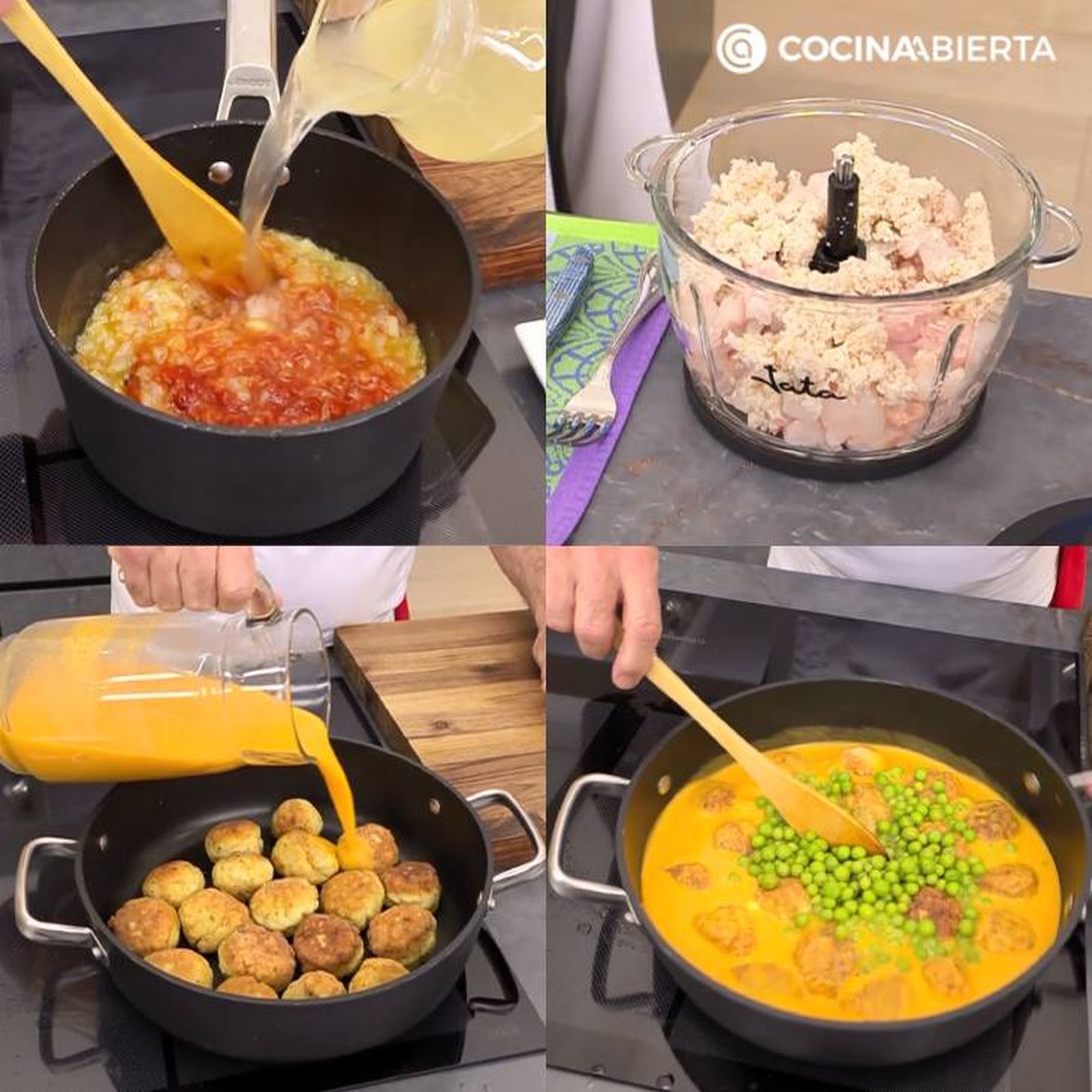 albondigas de merluza en salsa con guisantes receta pasos albondigas de merluza en salsa con guisantes receta pasos