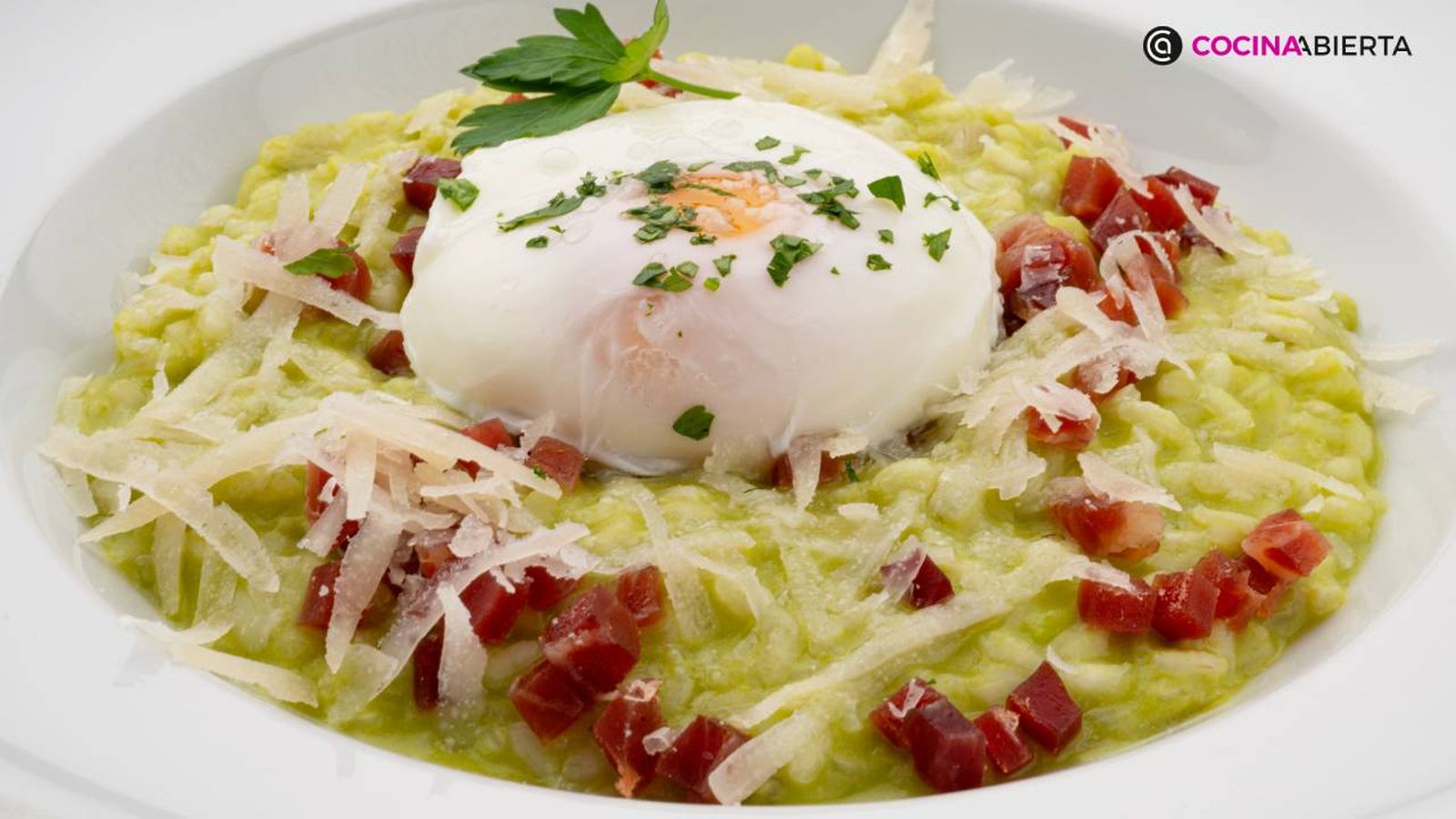 risotto de guisantes receta