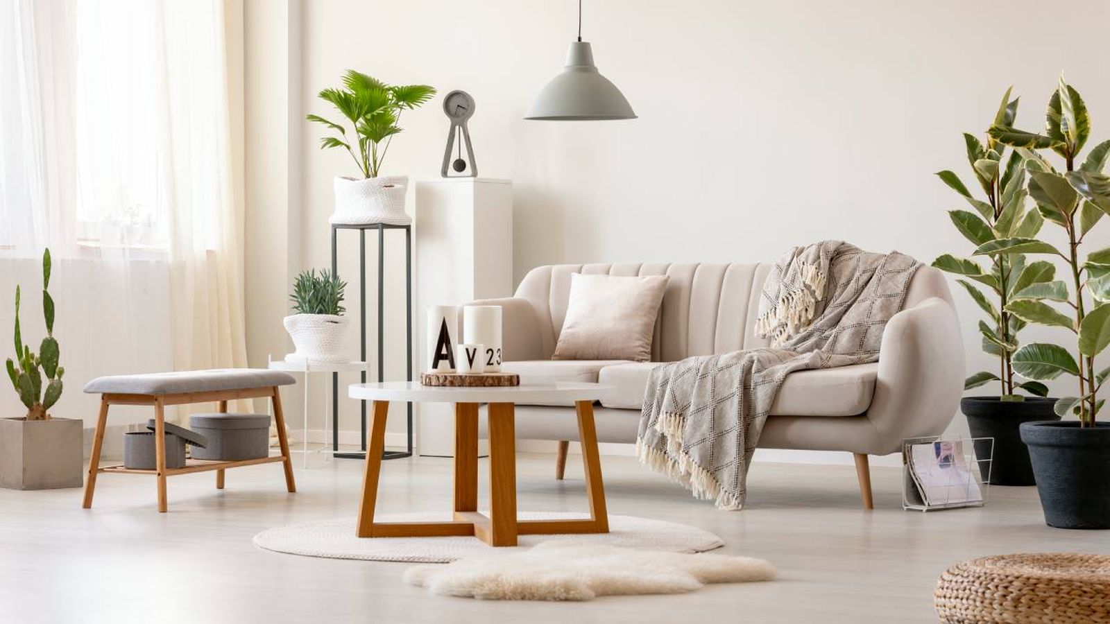 salon blanco madera