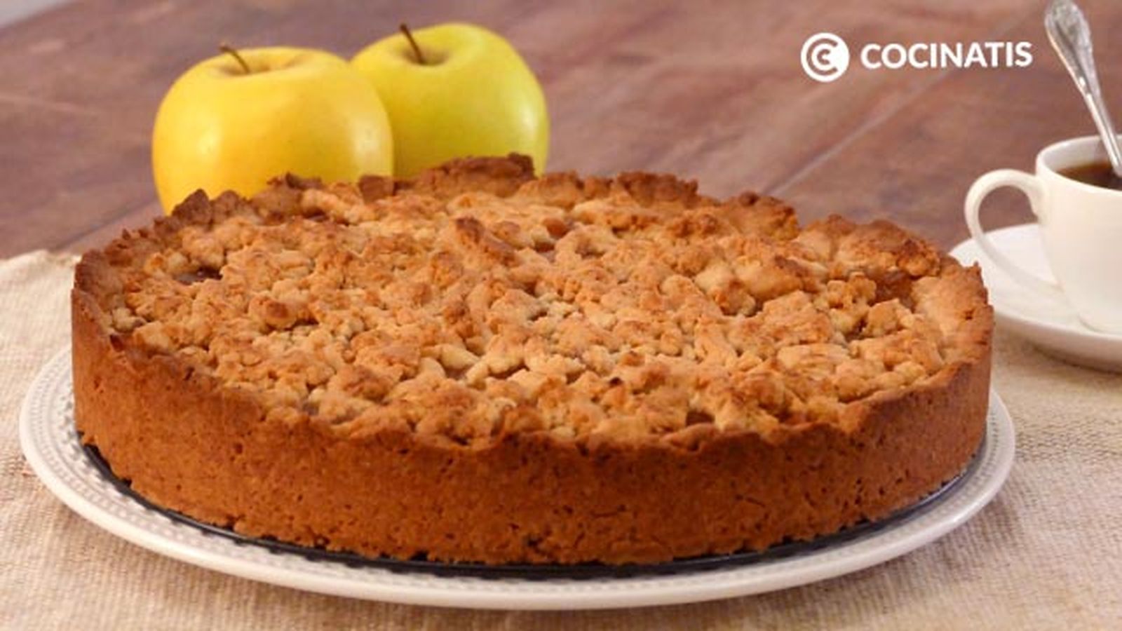 Receta de tarta de manzana crujiente paso 6 Receta de tarta de manzana crujiente paso 6