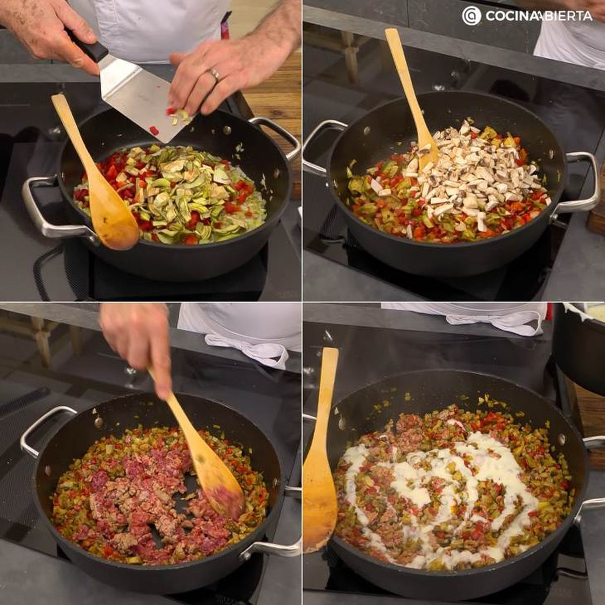 canelones de carne y verduras pasos 01