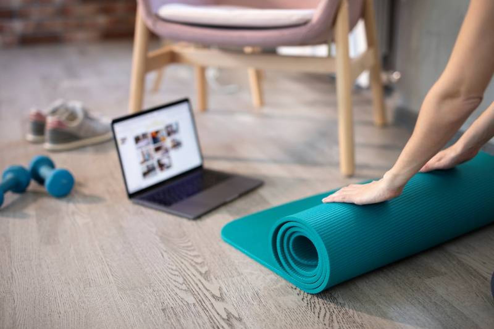Planificar el entrenamiento del gimnasio en casa.