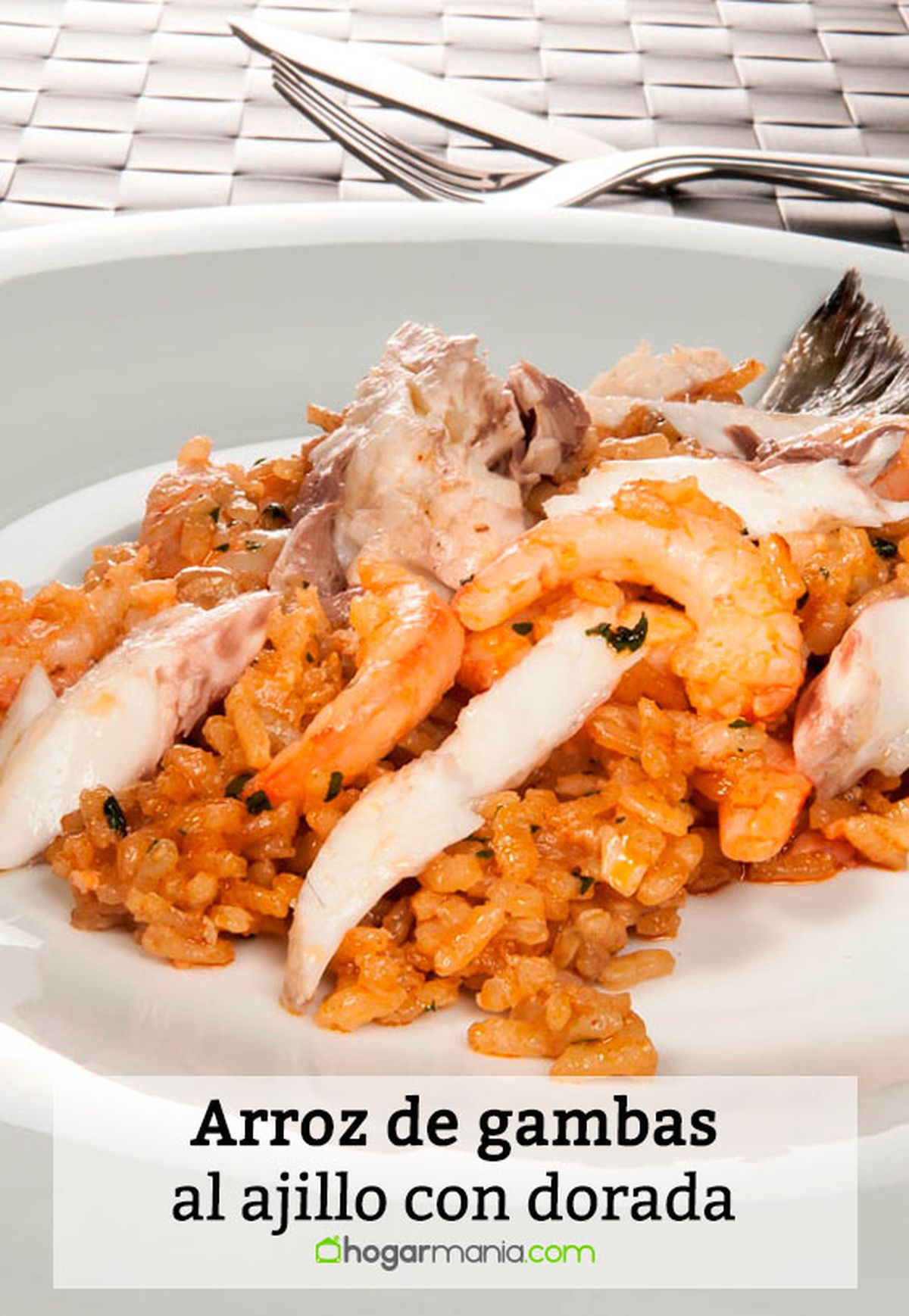 arroz gambas ajillo dorada pin