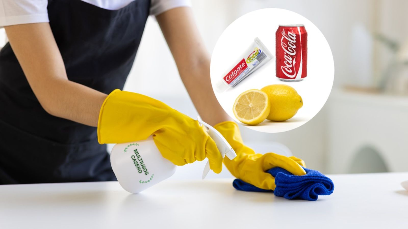 Mezclar Coca-Cola, pasta dental y limón da como resultado un potente limpiador