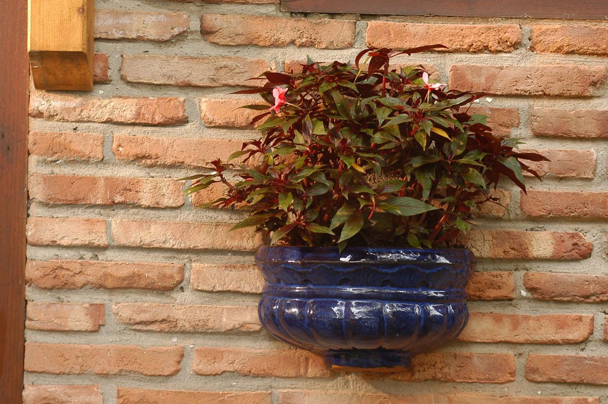 Fijación para macetas de gran peso