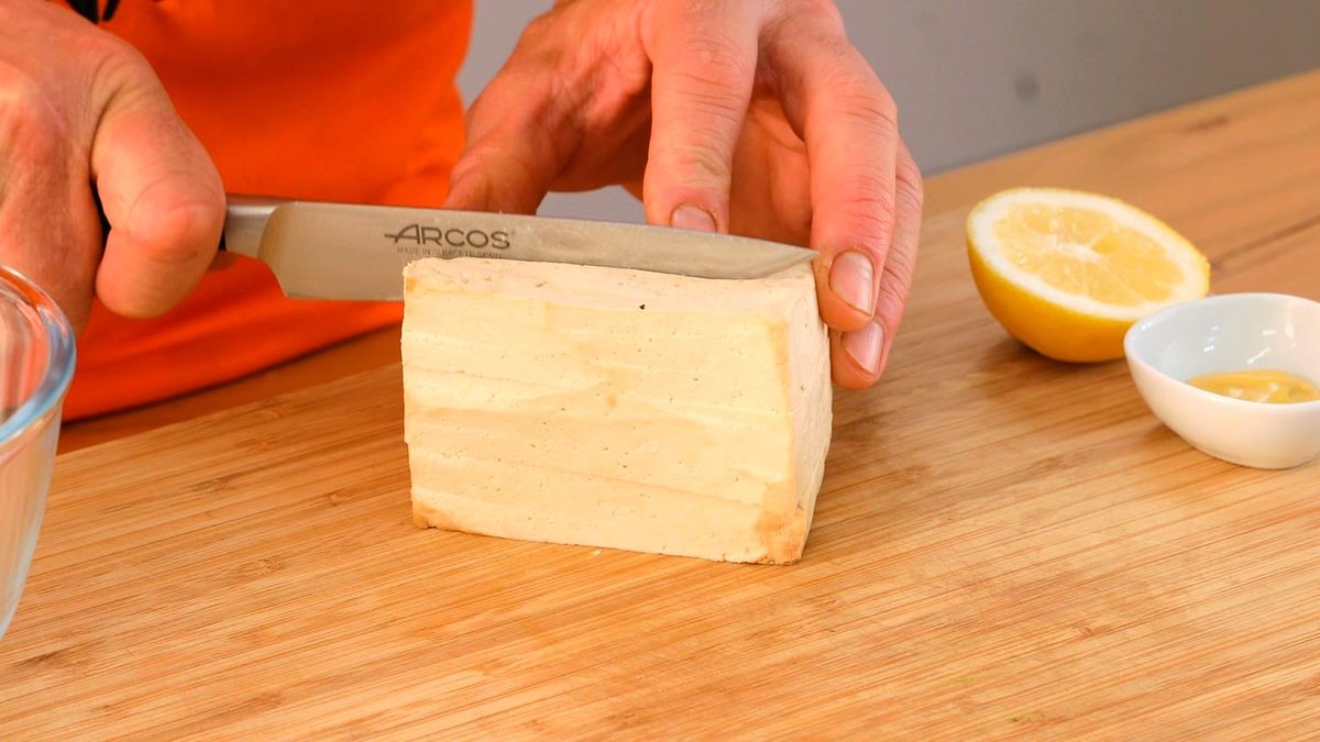 Receta de nuggets de tofu   paso 1