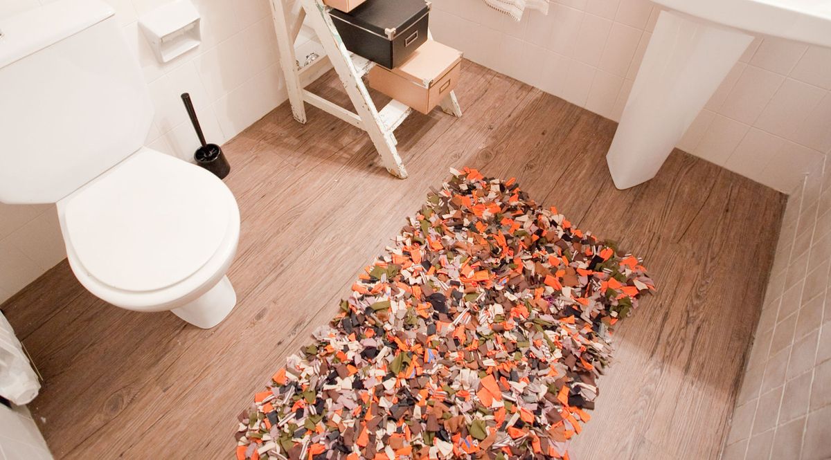 Cómo hacer una alfombra de baño