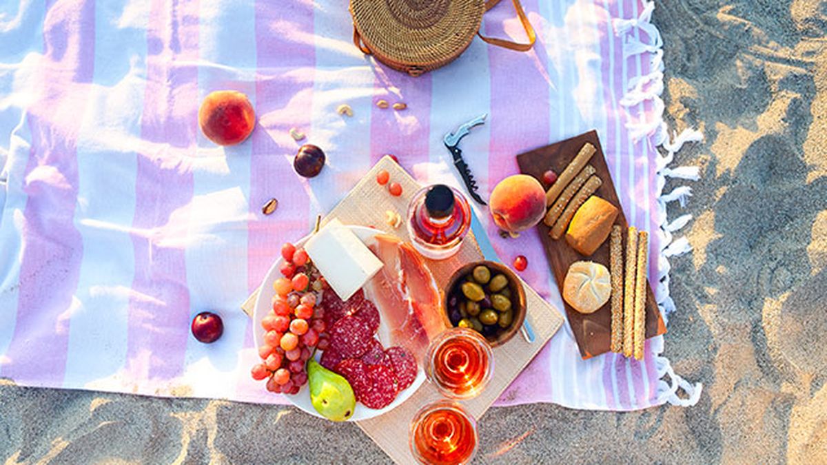 meriendas saludables frescas verano toalla playa