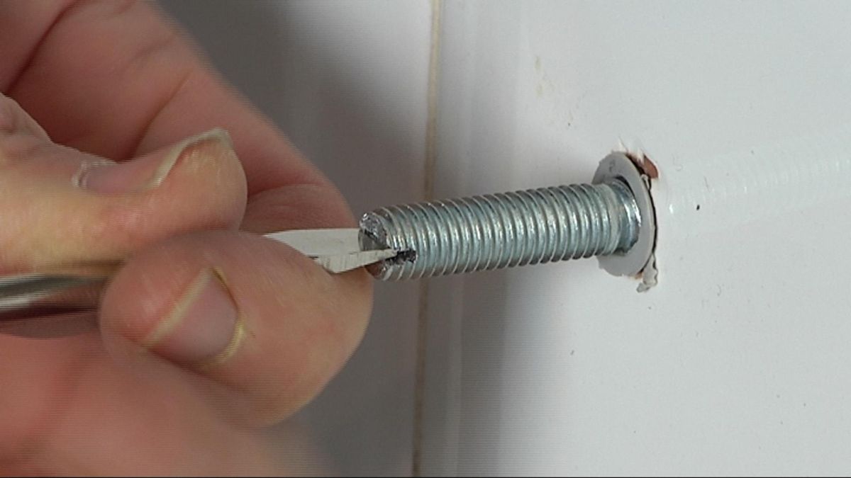 Extracción de varilla roscada paso 3