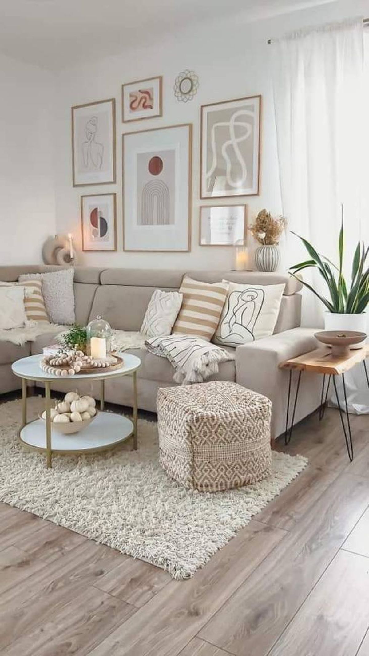 salon estilo nordico cuadros pinterest