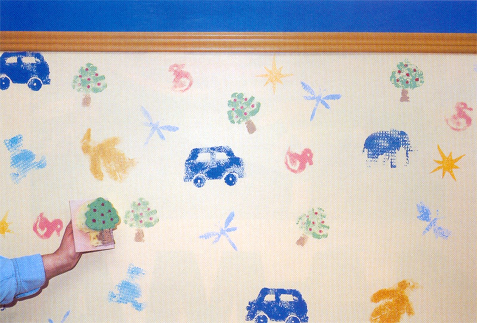 Pintar con tampones de esponja 1 Pintar con tampones de esponja 1